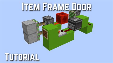 How To Build An Item Frame Door In Minecraft | Webframes.org