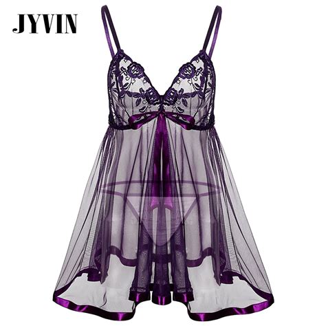 Jyvin Plus Size Lingerie Sexy Hot Erotic Sex Underwear Women See