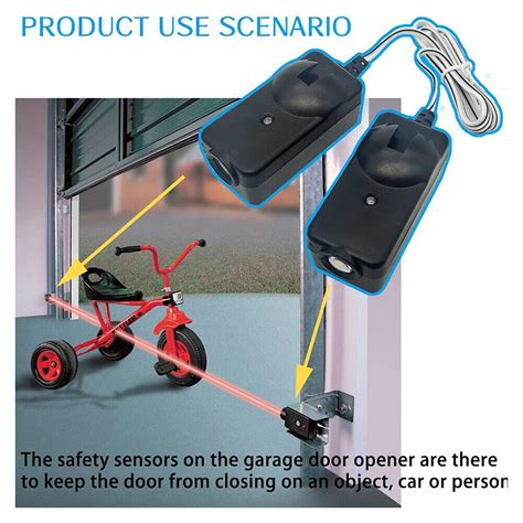 Sensor Safety Beam Kit Garage Door Sensor Set For 41a5034 Chamberlain Liftmaster Ebay