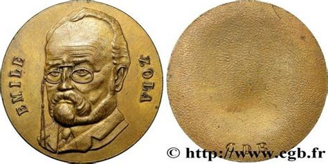 Médaille Émile Zola CDB Francia Numista