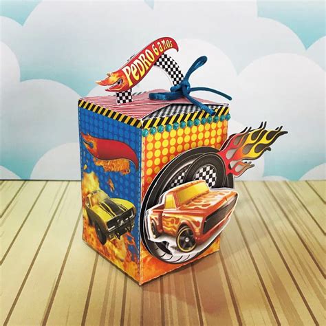 Caixinha Para Festa Tema Hot Wheels Elo Produtos Especiais