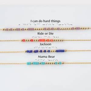 Fuck Cancer Morse Code Necklace Cancer Sucks Necklace Stay Strong Necklace Cancer Survivor