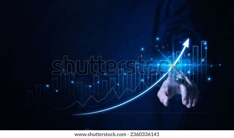 Businessman Planning Digital Stock Market Analysis Stock Photo