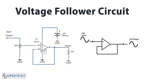 Voltage Follower Circuit Using Op Amp 741, 60% OFF