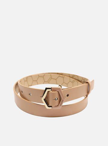 Cinto Nude Couro Ágatha Fino Arezzo