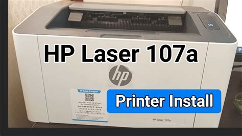 hp laser 107a printer driver download and installation - YouTube