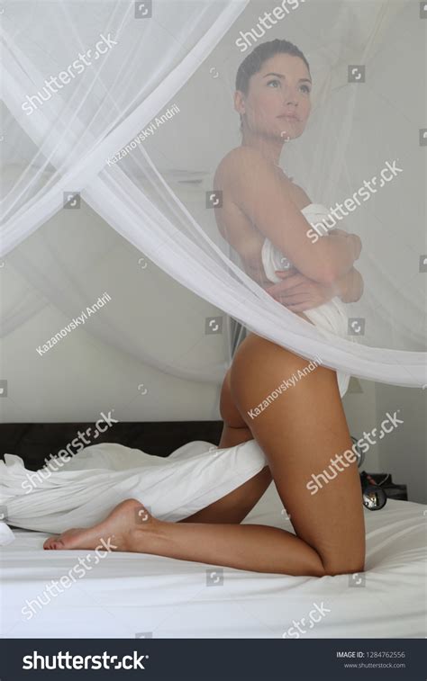 Naked Girl Sitting On Her Lap Stock Photo Edit Now 1284762556