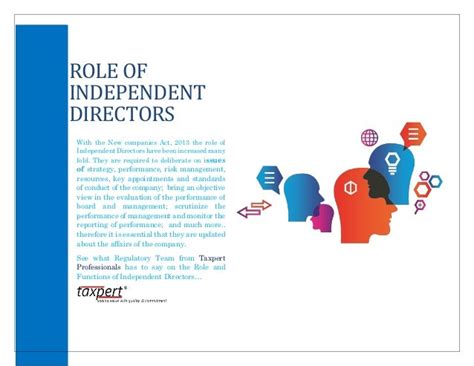 Note On Independent Directors