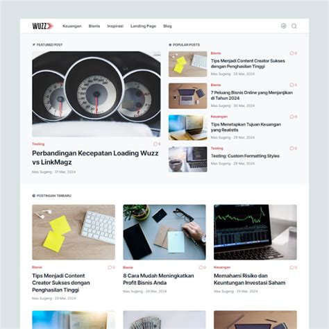 landing page