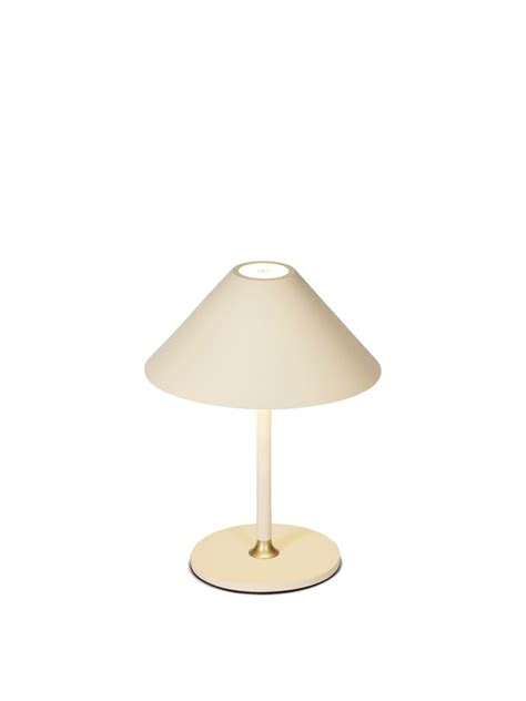 Halo Design Hygge Batteri Bordlampe Ø15 Creme Vild Med Lys