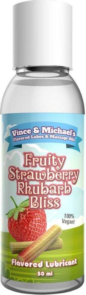 Swede Ml Strawberry Rhubarb Vegan Lube Edible Lubricant Anal Oral Sex Toy Enhancer Vaginal
