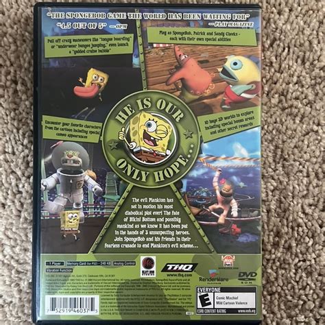 Thq Video Games Consoles Spongebob Squarepants Battle For Bikini Bottom On Playstation