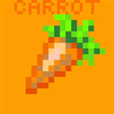 Pixilart Minecraft Carrot By Elytra Steve
