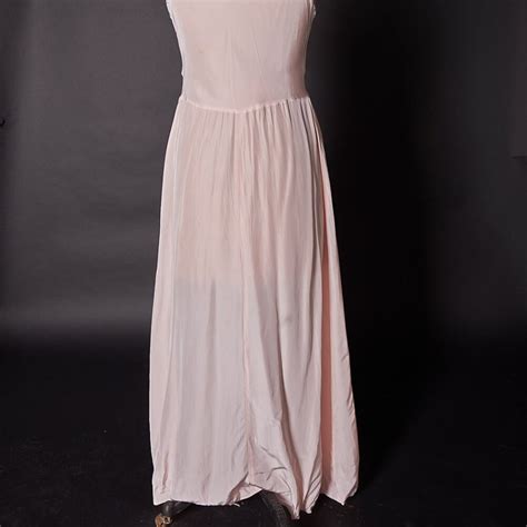 Vintage S Seamprufe Nightgown Lingerie Slip Dress Gem