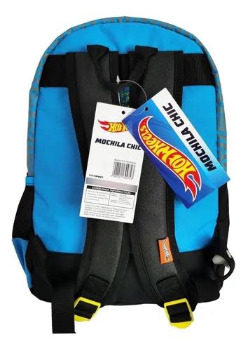 Mochila Escolar Hot Wheels Color Azul Cuotas Sin Inter S