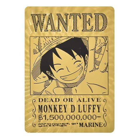 9 Types One Piece Wanted Posters Japan Anime Gold Ubuy India