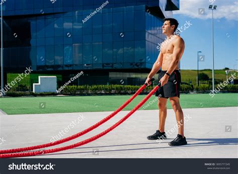 Side View Muscular Male Athlete Naked Stock Photo Shutterstock