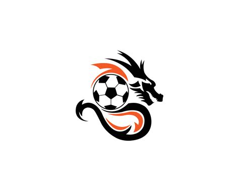plantilla de vector de diseño de logotipo de bola de dragón de equipo