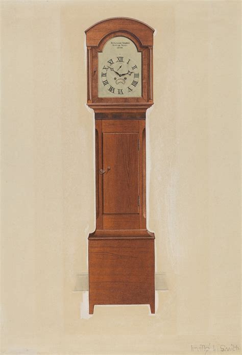 Shaker Tall Clock By Irving I Smith Artvee