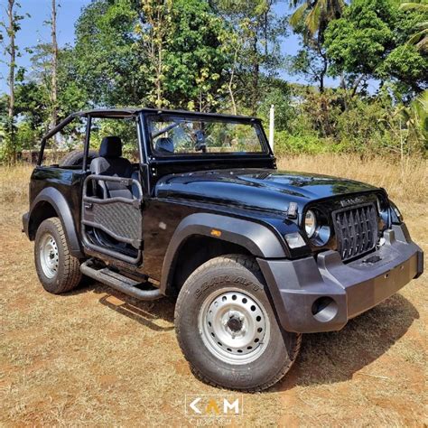 Mahindra Thar 4x4 Suv Modified As An Open Top Willys Jeep