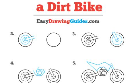 How To Draw A Dirt Bike Really Easy Drawing Tutorial Drawing Otosection