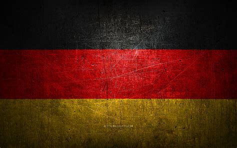 Bandera De Metal Alemana Arte Grunge Pa Ses Europeos D A De Alemania