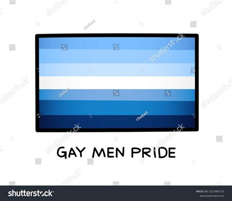 Gay Men Pride Flag Colorful Logo Stock Vector Royalty Free Shutterstock