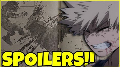 My Hero Academia Chapter 285 Spoilersleaks Bakugos Death Youtube