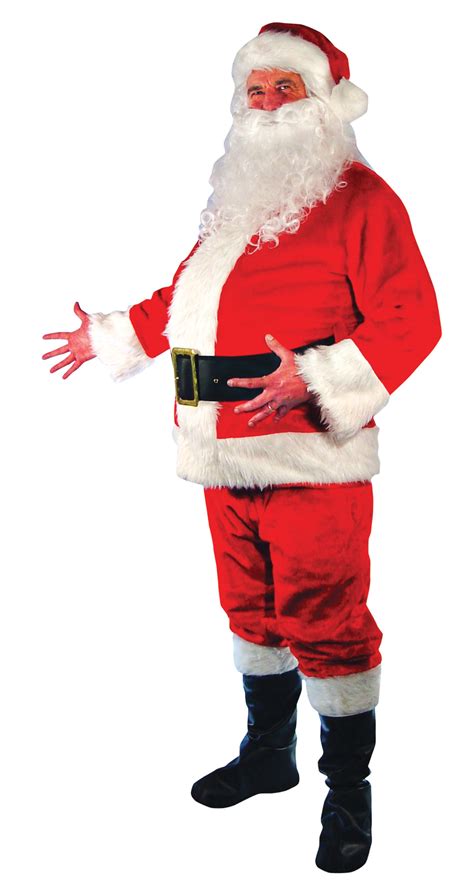 Santa Suit Plush Standard Size Candys Costume Shop
