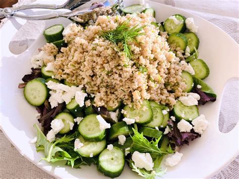 Cucumber Couscous And Goat Cheese Salad Recipe Live Love Laugh Food