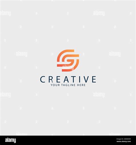 letter sg logo design template vector elements company logo