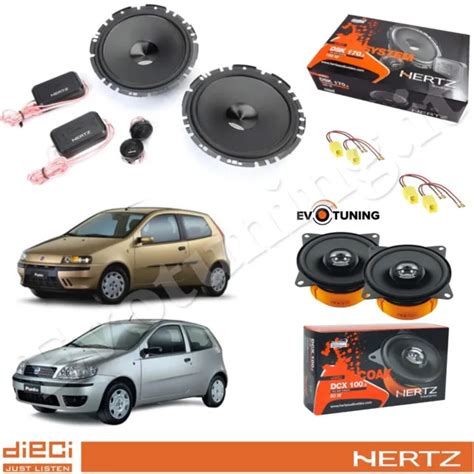 Kit Casse Altoparlanti Hertz Anteriori Posteriori Per Fiat Punto