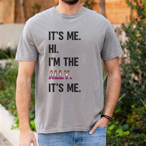 Lgbtq Ally Tshirt Lesbian Ally Tee Lgbtq Straight Ally Shirt Pride Festival Stuff Pride