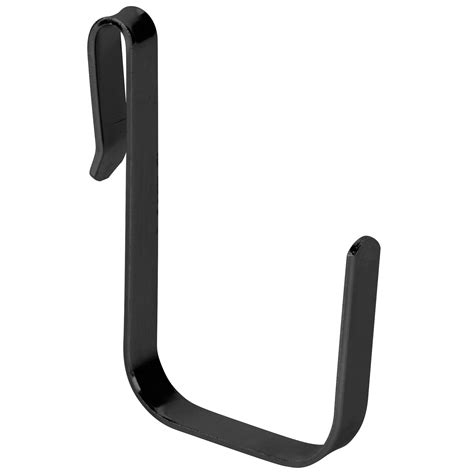 Regency 3 38 X 3 12 Large Black Snap On J Hook For Wire Shelving