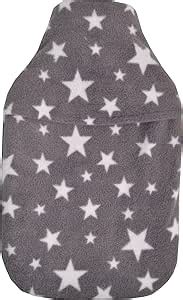 Vagabond Bags Ltd Stars Grey Litre Hot Water Bottle And Cover