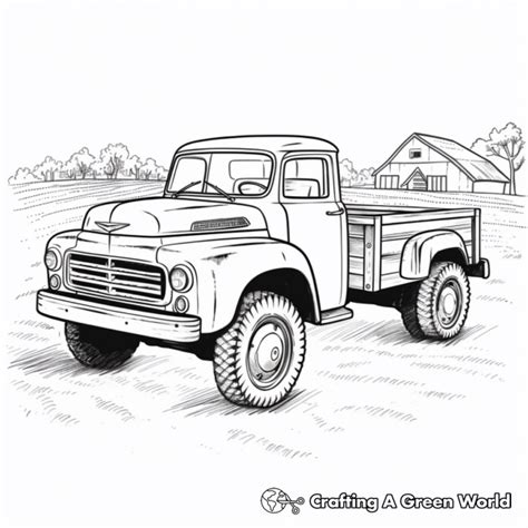 Old Truck Coloring Pages - Free & Printable!