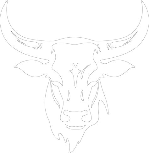 AI generated longhorn outline silhouette 40543917 Vector Art at Vecteezy