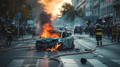 Car On Fire Stock Photos, Images and Backgrounds for Free Download