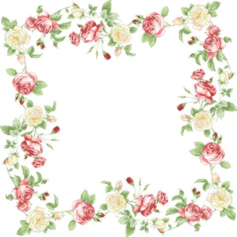 flower portable floral design graphics frames transparent hq png