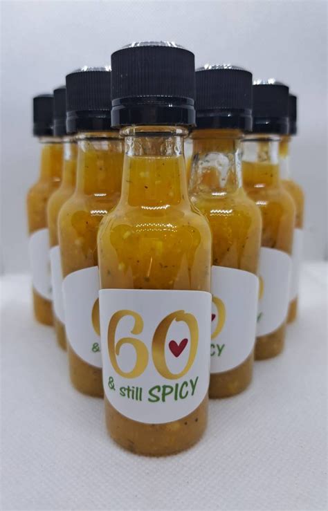 Personalized Birthday Party Hot Sauce Favors Customize Your Own Item Design Your Own Labels