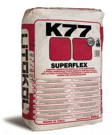 Litokol Superflex K77 White enhanced cementitious adhesive, deformable ...