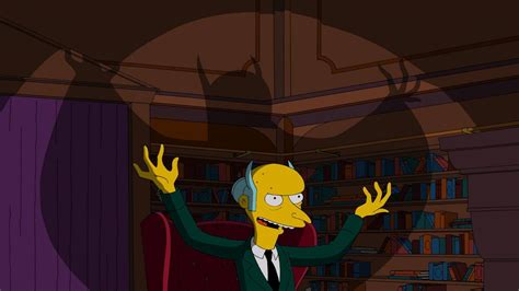 The Simpsons Evil Shadow Tv Montgomery Burns Wallpapers Hd