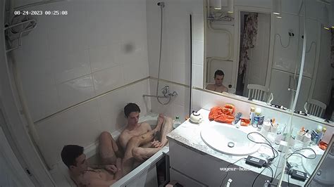 Watch Shower Man Artem Tristan Share A Bath Aug Naked People With Tea In Hall The