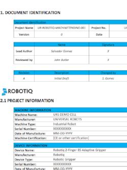Robot Risk Assessment Template Excel