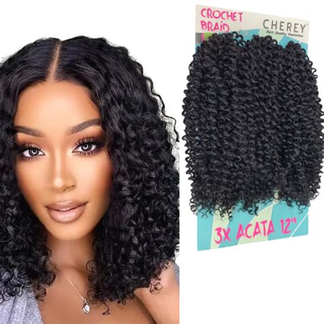 Cabelo Orgânico Cacheado Curto - Cabelo Afro Cacheado Curto Acata P Crochet Braids Orgânico | Shopee Brasil