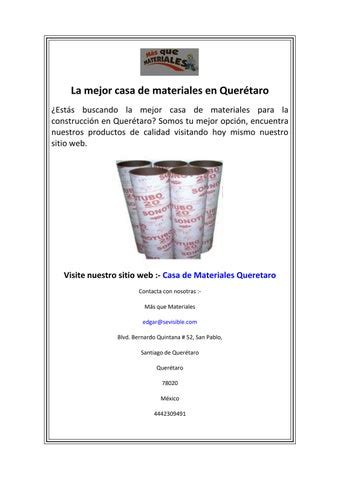 La Mejor Casa De Materiales En Quer Taro By Masquemateriales Issuu