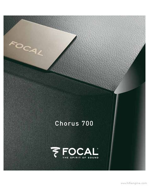 focal chorus  series product brochure hifi engine