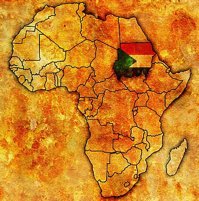 sudan  actual map  africa travel continent isolated geography