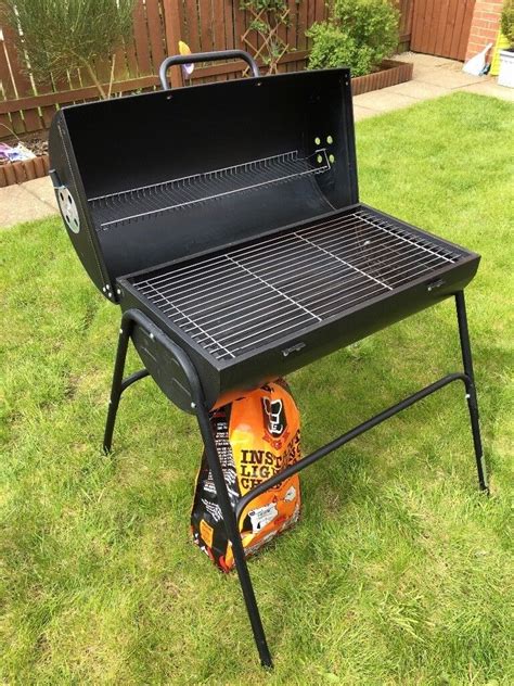 Oil Drum charcoal BBQ, used once *~*~* | in Darlington, County Durham ...