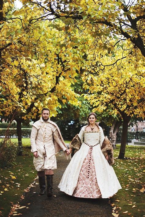 This Tudor-themed wedding had birds of prey, archery, and amazing garb ...